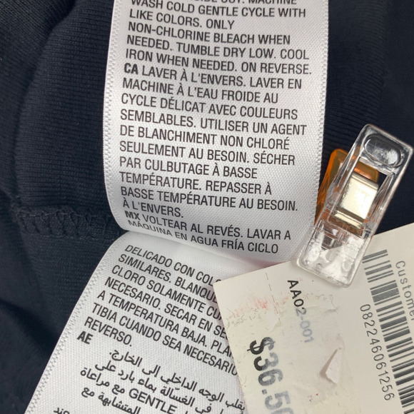 NWT New Holiday Lane Womens XXL Hanukkah Holiday Long Sleeve Black Tee Shirt - Picture 5 of 5